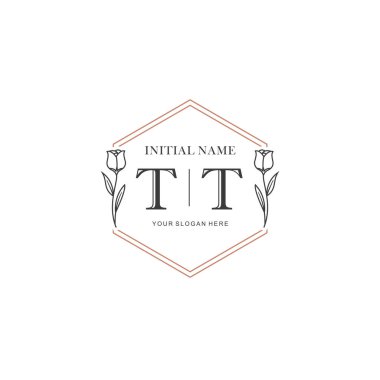 Kişisel ya da Brand için TT Minimal Çiçek Logosu Koleksiyonu