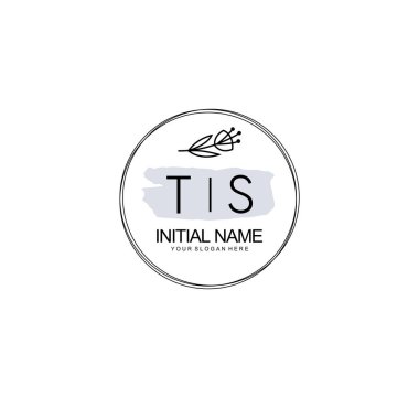 Kişisel ya da Marka İçin TS Minimal Çiçek Logosu Koleksiyonu