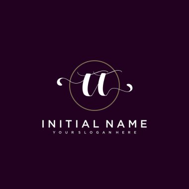 Minimalist Çiçek Baş Logosu, TT Marka Şablonu