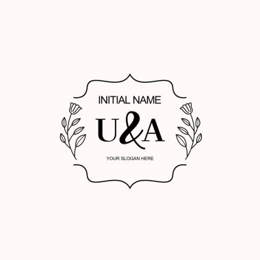 Minimalist Çiçek Baş Logosu, UA Marka Şablonu