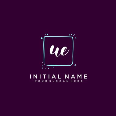 BAE Monogramlı Modern Çiçek Baş Logosu