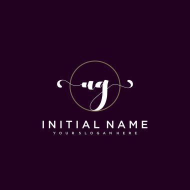 Minimalist Çiçek Baş Logosu, UG Marka Şablonu