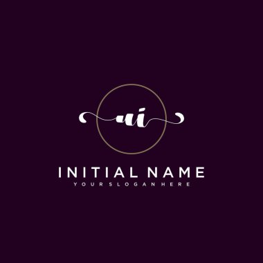 Minimalist Çiçek Baş Logosu, UI Markalaştırma Şablonu