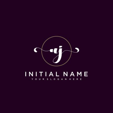 Minimalist Çiçek Baş Logosu, UJ Marka Şablonu