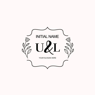 Minimalist Çiçek Baş Logosu, UL Markalaşma Şablonu
