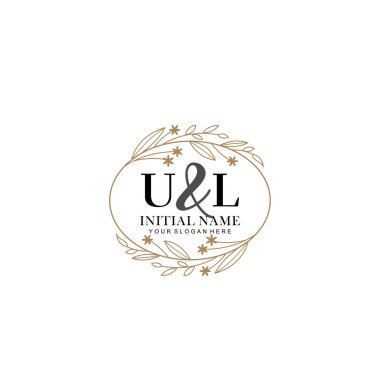 Minimalist Çiçek Baş Logosu, UL Markalaşma Şablonu