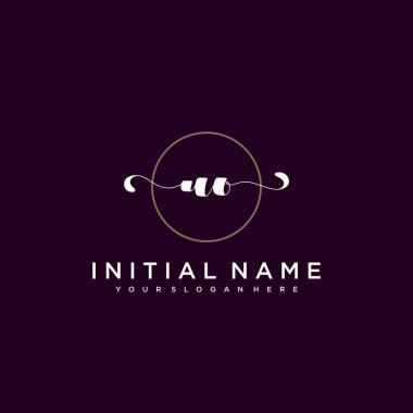 Minimalist Çiçek Baş Logosu, UO Marka Şablonu