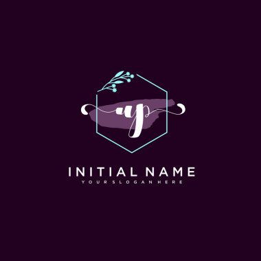 Minimalist Çiçek Baş Logosu, UP Markalaşma Şablonu