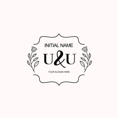 Minimalist Çiçek Baş Logosu, UU Markalaştırma Şablonu