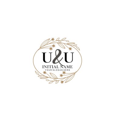 Minimalist Çiçek Baş Logosu, UU Markalaştırma Şablonu