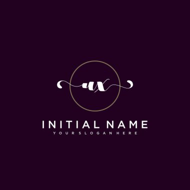 Minimalist Çiçek Baş Logosu, UX Marka Şablonu