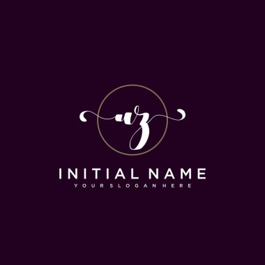 Minimalist Çiçek Baş Logosu, UZ Marka Şablonu