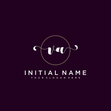 Minimalist Çiçek Baş Logosu, VA Marka Şablonu