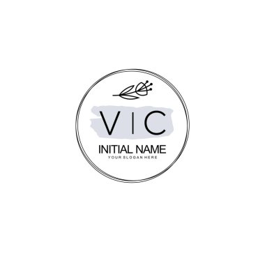 Kişisel veya Brand için VC Minimal Çiçek Logosu Koleksiyonu