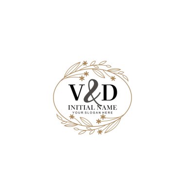 Minimalist Çiçek Baş Logosu, VD Marka Şablonu