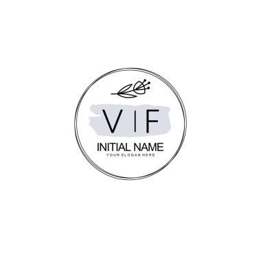 Kişisel ya da Brand için VF Minimal Çiçek Logosu Koleksiyonu