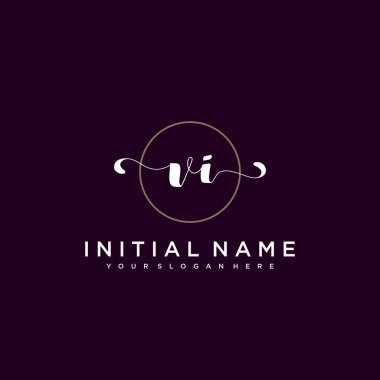 Minimalist Çiçek Baş Logosu, VI Marka Şablonu