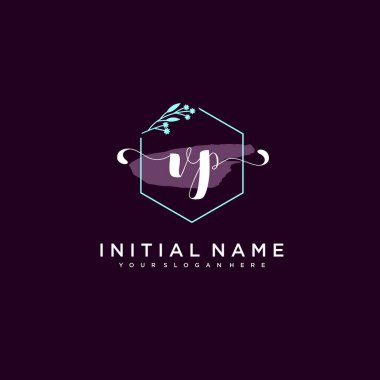 Minimalist Çiçek Baş Logosu, Başkan Yardımcısı Marka Şablonu