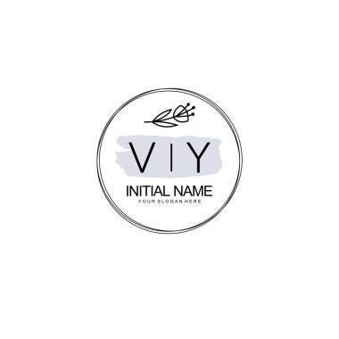 Kişisel ya da Brand için VY Minimal Çiçek Logosu Koleksiyonu