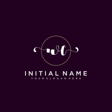 Minimalist Çiçek Baş Logosu, WC Marka Şablonu