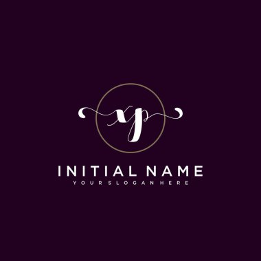 Minimalist Çiçek Baş Logosu, XP Marka Şablonu