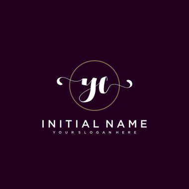 Minimalist Çiçek Baş Logosu, YC Marka Şablonu