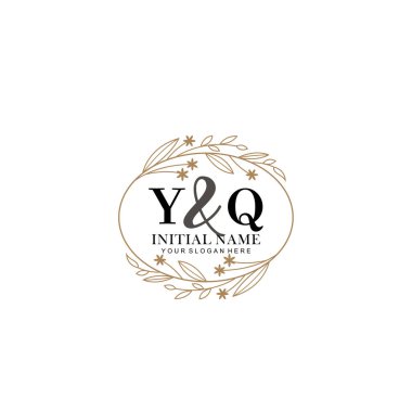 Minimalist Çiçek Baş Logosu, YQ Markalaşma Şablonu
