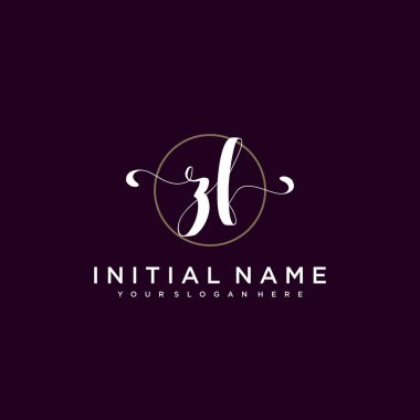 Minimalist Çiçek Baş Logosu, ZF Marka Şablonu