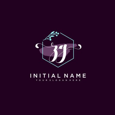 Minimalist Çiçek Baş Logosu, ZG Marka Şablonu