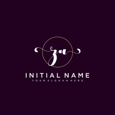 Minimalist Çiçek Baş Logosu, ZU Marka Şablonu