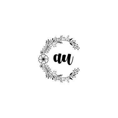 Çiçek Monogramı AU Tasarımları Koleksiyonu
