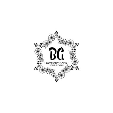Çiçek El Yazısı Logoları ve BG Baş harfleri