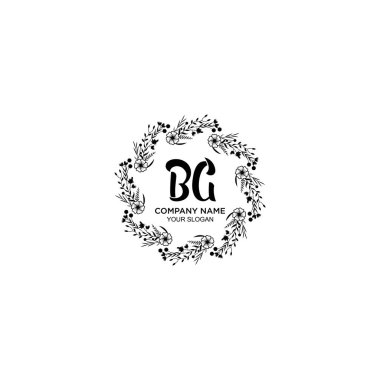Çiçek El Yazısı Logoları ve BG Baş harfleri