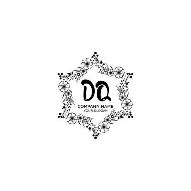 Çiçek El Yazısı Logoları ve DQ Baş harfleri