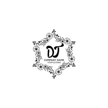 Çiçek El Yazısı Logoları ve DT Baş harfleri