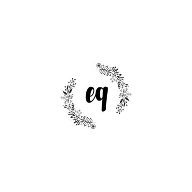 Minimalist Botanik Monogram EQ Logo Tasarım Koleksiyonu