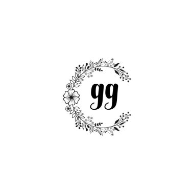 Çiçek Monogramı GG Tasarımları Koleksiyonu