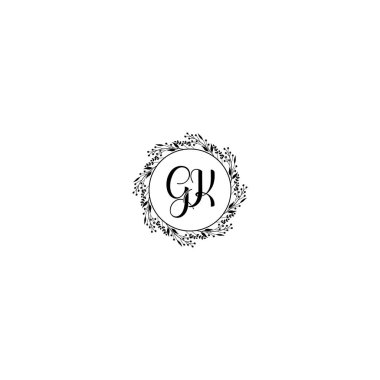 Çiçek El Yazısı Logoları ve GK Baş harfleri