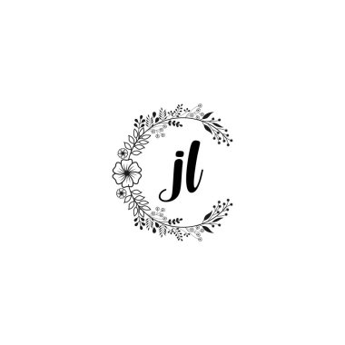 Çiçek Monogramı JL Tasarım Koleksiyonu