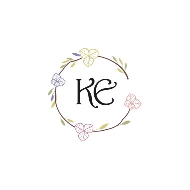 Çiçek Monogramı KE Tasarımları Koleksiyonu