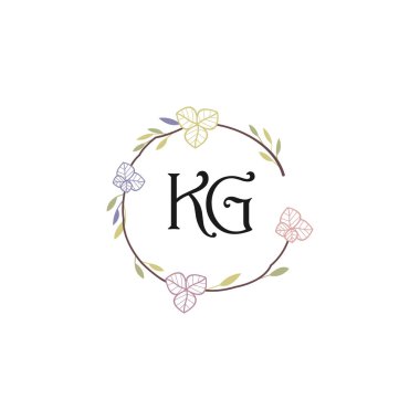 Çiçek Monogramı KG Tasarımları Koleksiyonu
