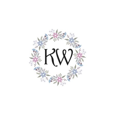 Çiçek Monogramı KW Tasarım Koleksiyonu