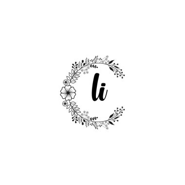 Çiçek Monogramı LI Tasarımları Koleksiyonu
