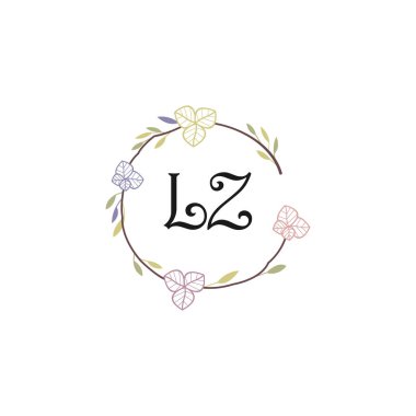 Çiçek Monogramı LZ Tasarımları Koleksiyonu