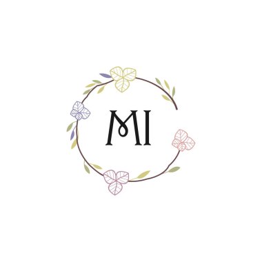 Çiçek Monogramı MI Tasarımları Koleksiyonu