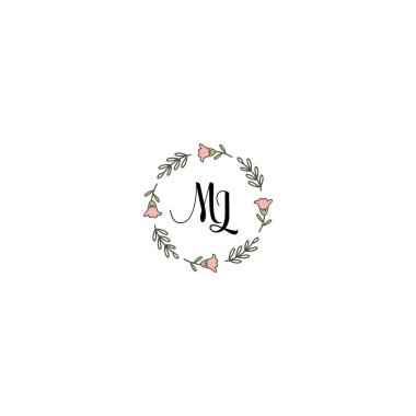 Çiçek Monogramı ML Tasarımları Koleksiyonu