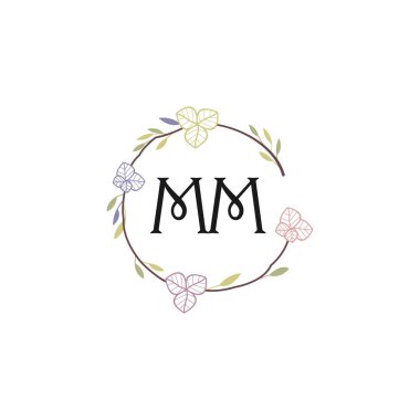 Çiçek Monogramı MM Tasarımları Koleksiyonu