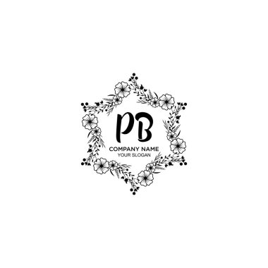 Çiçek El Yazısı Logoları ve PB Baş harfleri