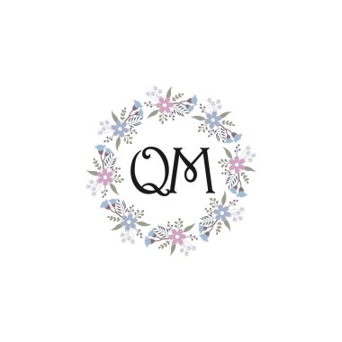 Çiçek Monogramı QM Tasarımları Koleksiyonu
