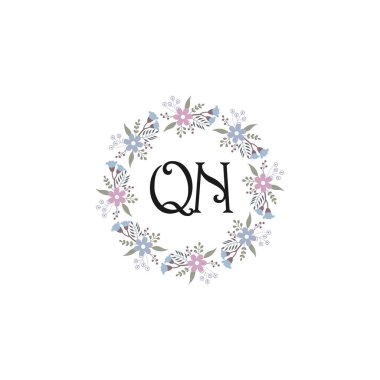 Çiçek Monogramı QN Tasarımları Koleksiyonu